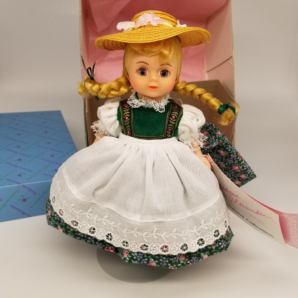MADAME ALEXANDER DOLL 8"  “HEIDI” VINTAGE MINT IN BOX w/TAGS NWT